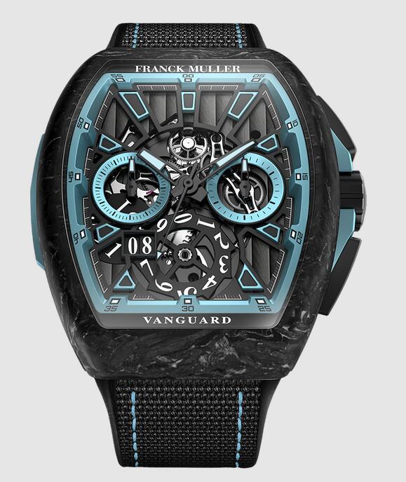 Best FRANCK MULLER Krypton Racing Skeleton Grande Date V 45 CC GD SQT RCG KRYPTON 2 CARBONE NR (BL) Replica Watch